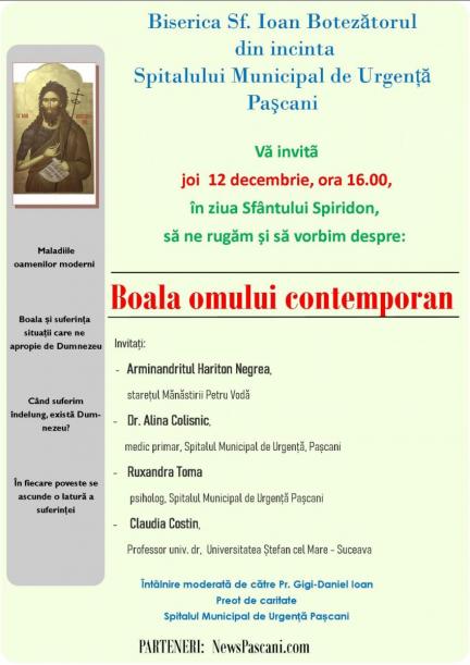 Conferința „Boala omului contemporan”